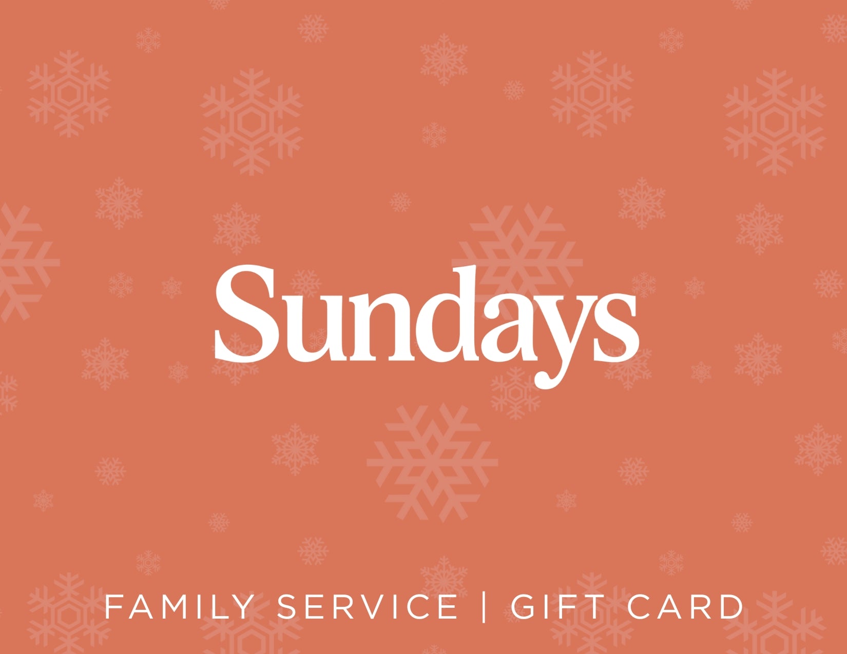 Sundays | Family EA Gift Card